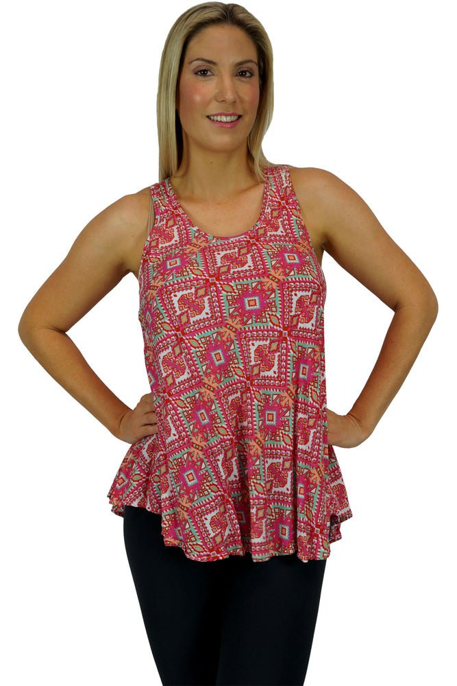 Rose Top "Bombay" Print