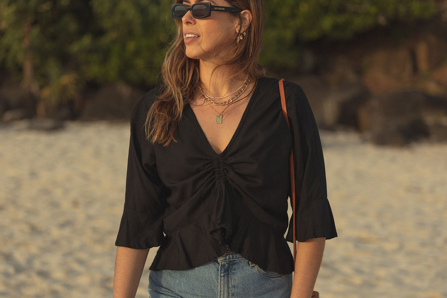 Ruched Top "Plain"