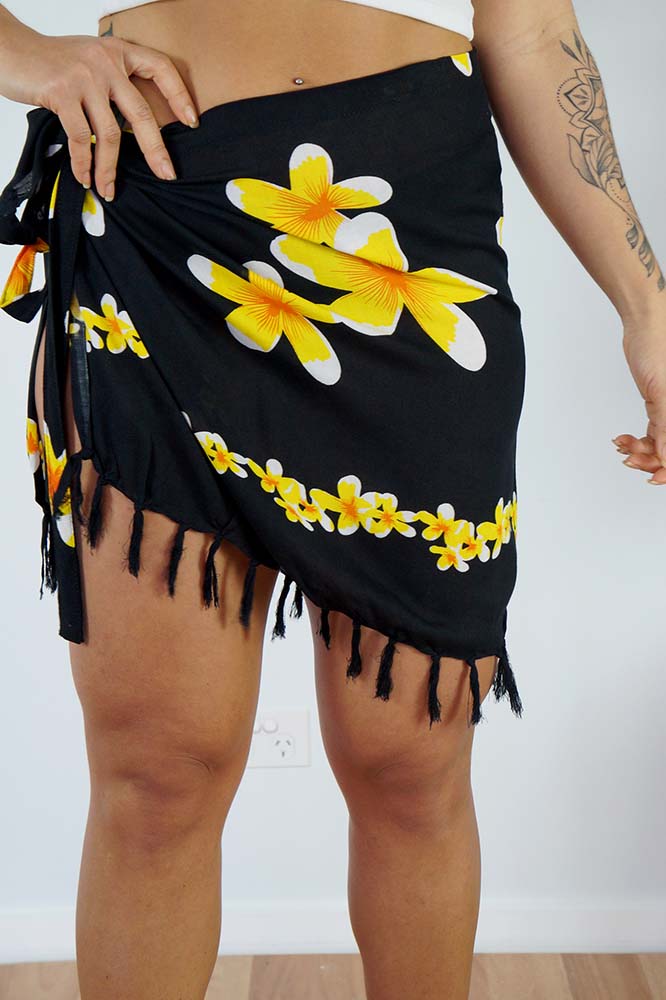 Girls Short Bikini Tie "Frangipani"