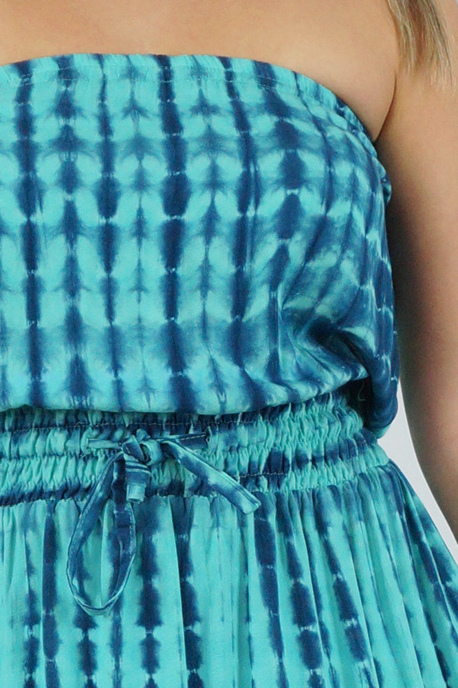 Tube Dress "Crackle Tie Dye"