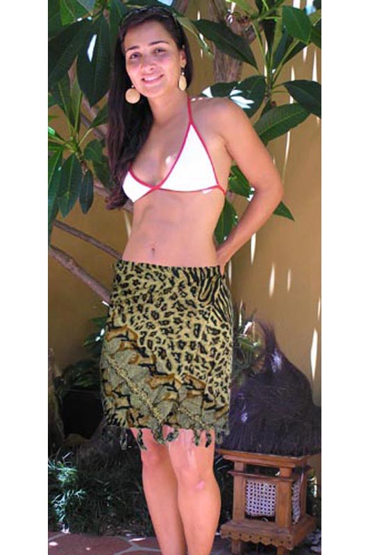 Snake/Cheetah print Bikini Tie.