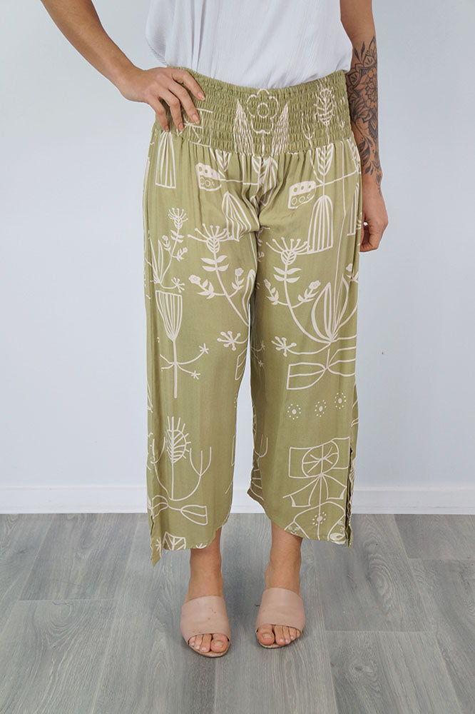 3/4 Bazaar Pant "Amalfi"