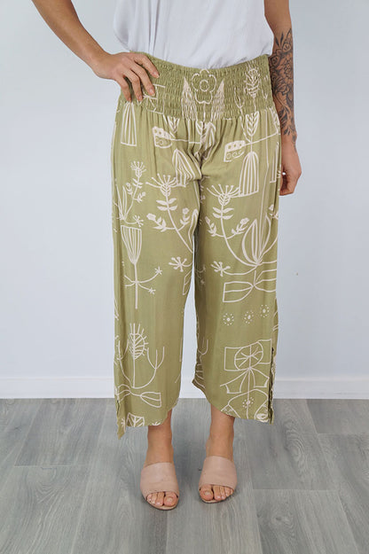 3/4 Bazaar Pant "Amalfi"