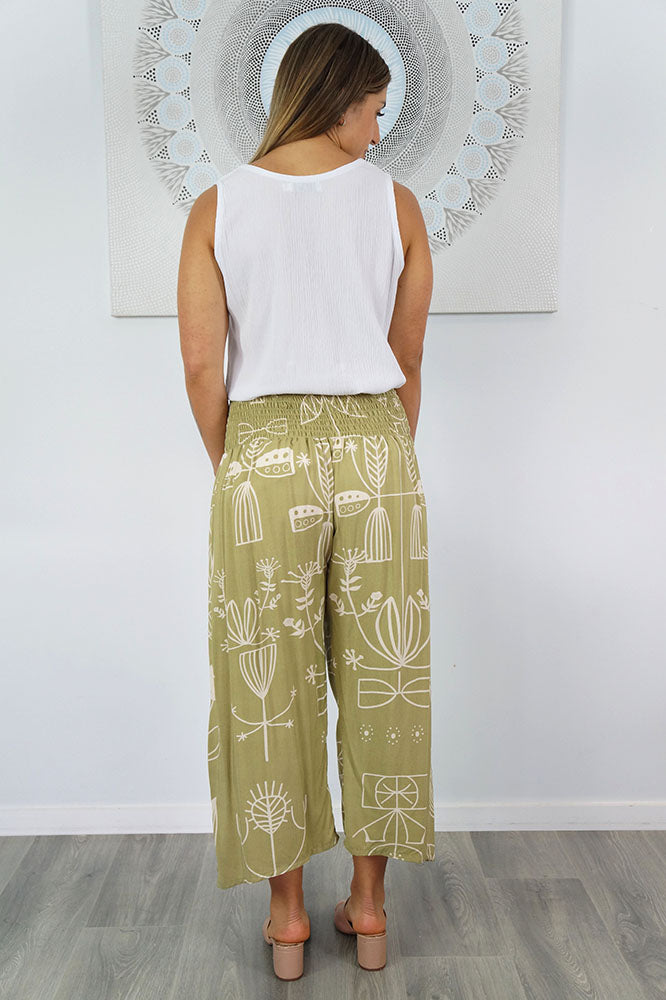 3/4 Bazaar Pant "Amalfi"