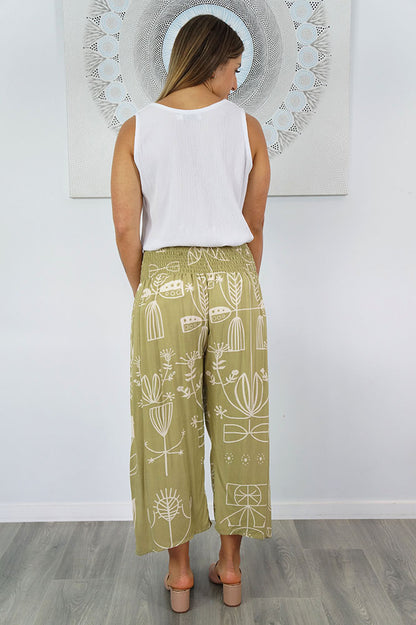 3/4 Bazaar Pant "Amalfi"