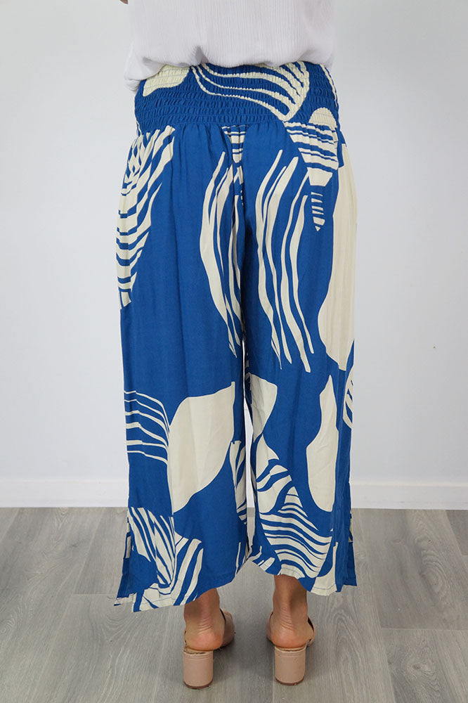 3/4 Bazaar Pant "Footprints"