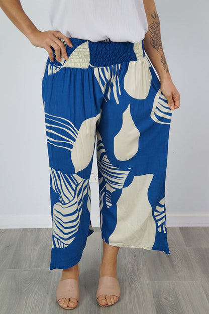 3/4 Bazaar Pant "Footprints"