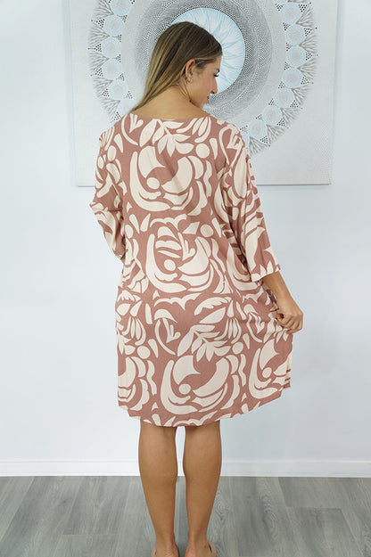 3/4 Sleeve Tunic "Botanical"