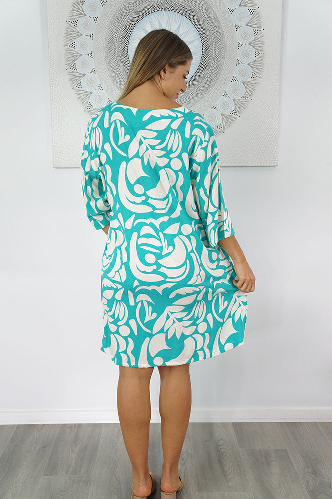 3/4 Sleeve Tunic "Botanical"
