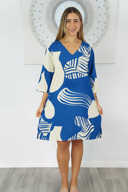 3/4 Sleeve Tunic "Footprint"