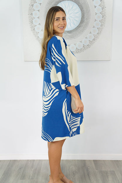3/4 Sleeve Tunic "Footprint"
