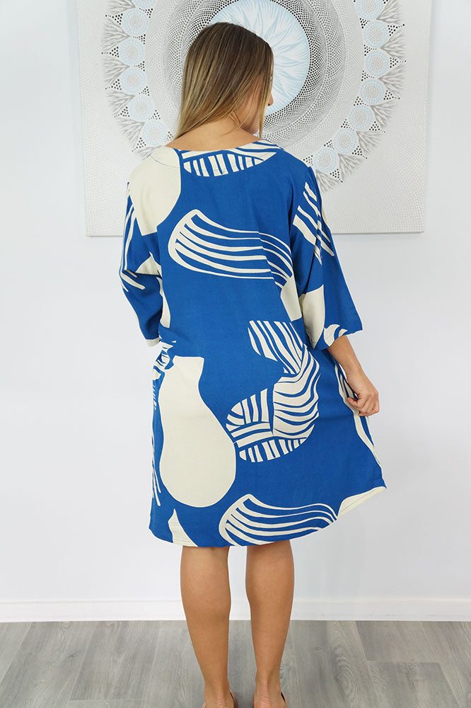 3/4 Sleeve Tunic "Footprint"