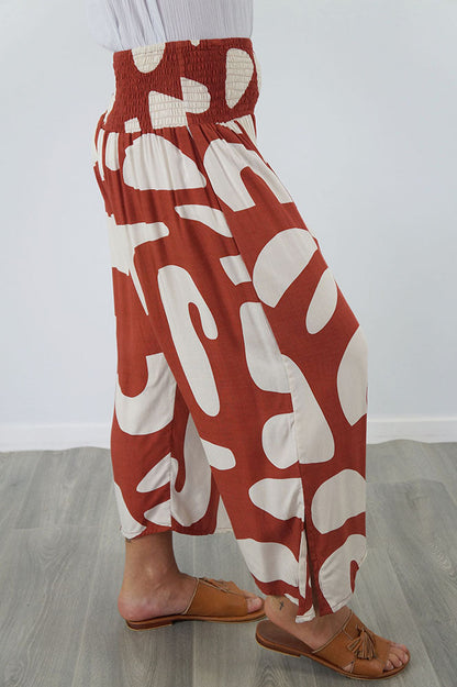 3/4 Bazzar Pant "Abstract Geometric"
