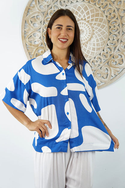 Abbey Shirt "Abstract Geo"