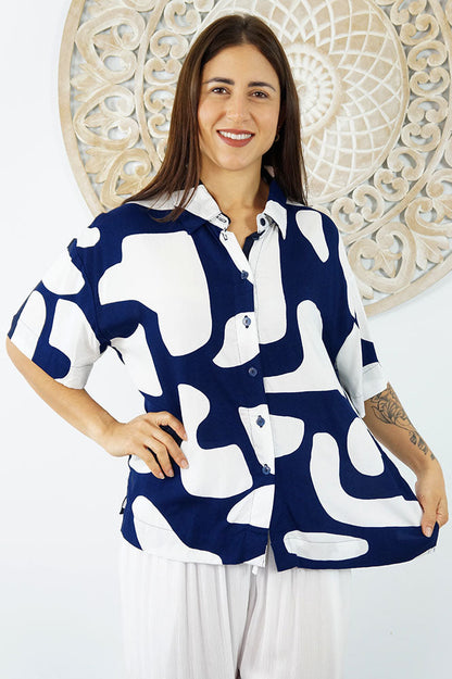 Abbey Shirt "Abstract Geo"