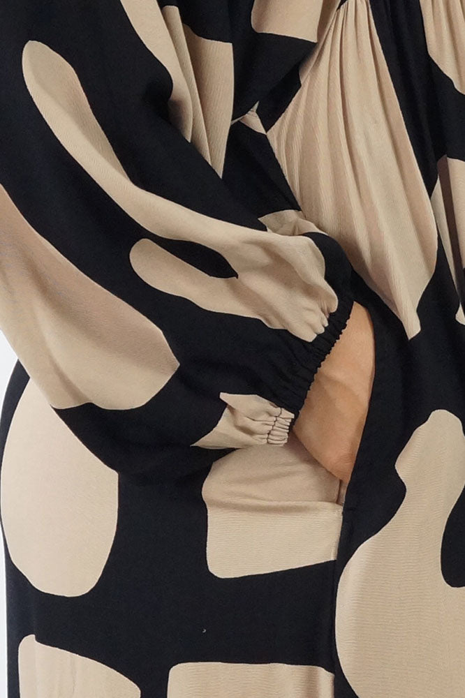 Avocado Dress "Abstract Geo"
