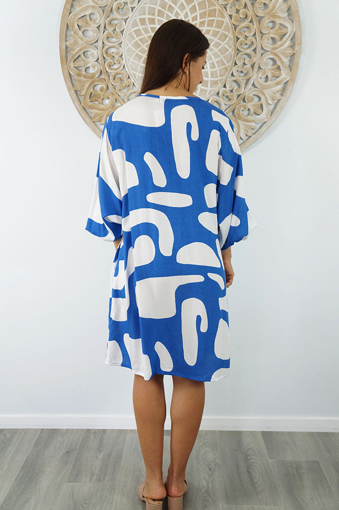 Avocado Dress "Abstract Geo"