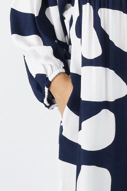Avocado Dress "Abstract Geo"