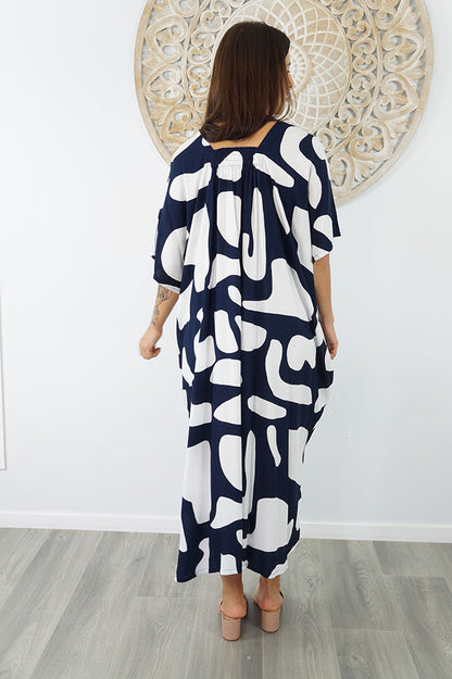Bermuda Kaftan "Abstract Geo"