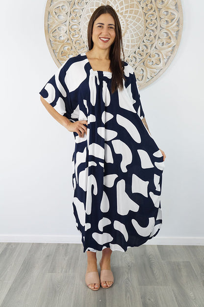 Bermuda Kaftan "Abstract Geo"