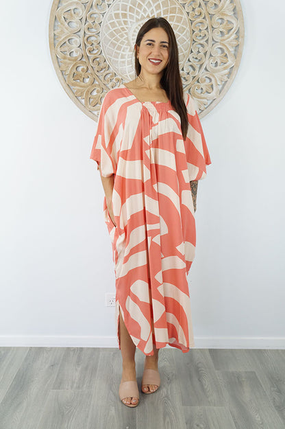 Bermuda Kaftan "Geo Stripe"