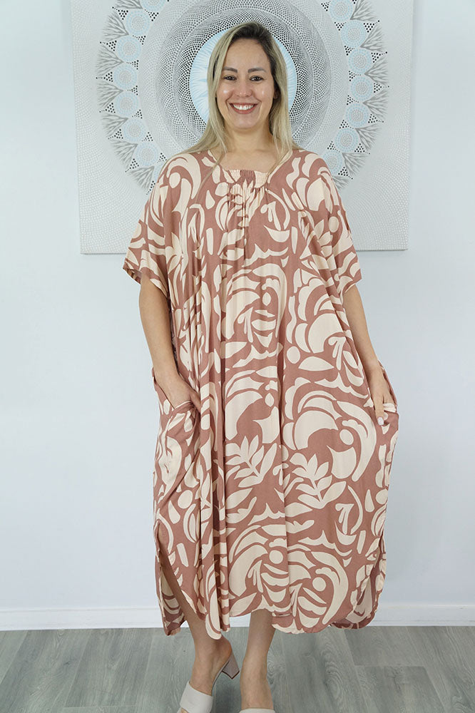Bermuda Kaftan "Botanical"