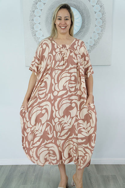 Bermuda Kaftan "Botanical"