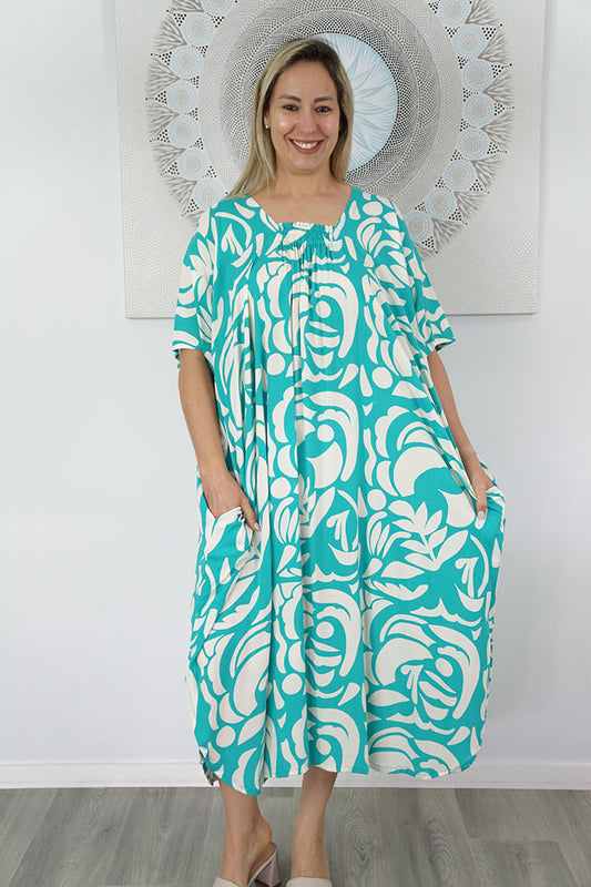 Bermuda Kaftan "Botanical"