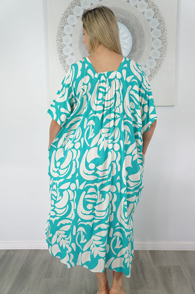 Bermuda Kaftan "Botanical"