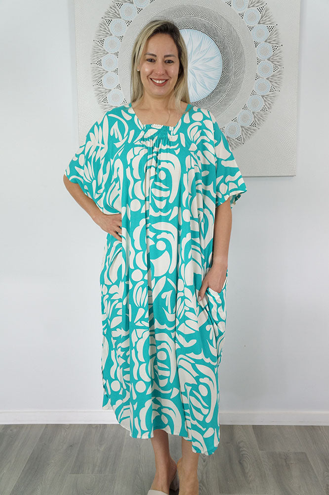 Bermuda Kaftan "Botanical"
