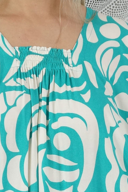 Bermuda Kaftan "Botanical"