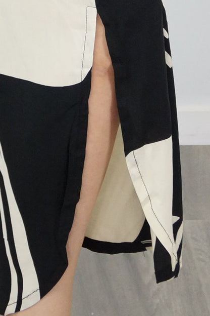 Bermuda Kaftan "Footprints"
