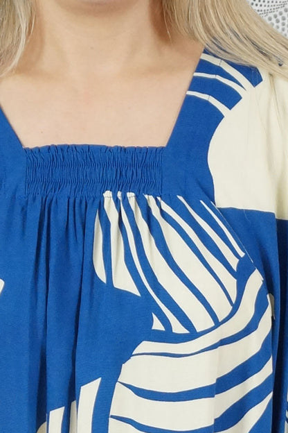 Bermuda Kaftan "Footprints"