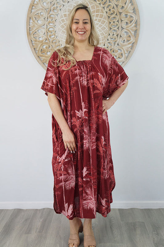 Bermuda Kaftan "Tall Trees"
