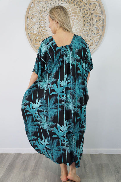 Bermuda Kaftan "Tall Trees"