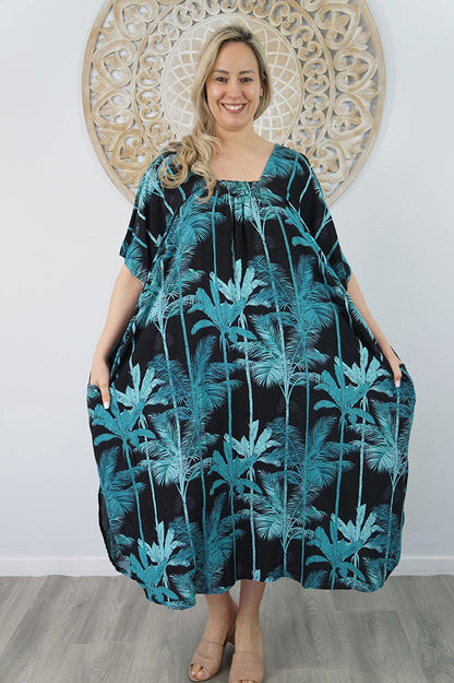 Bermuda Kaftan "Tall Trees"