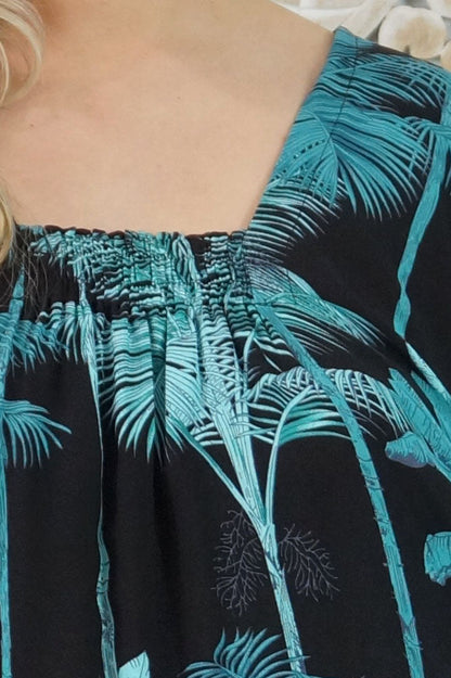 Bermuda Kaftan "Tall Trees"