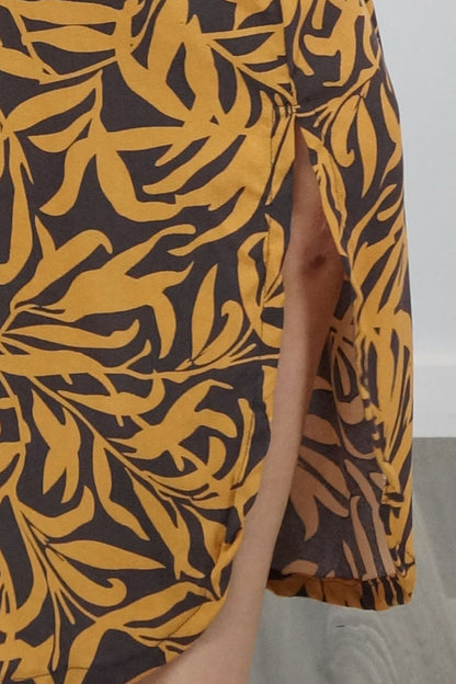 Bermuda Kaftan "Wild Leaf"
