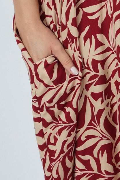 Bermuda Kaftan "Wild Leaf"
