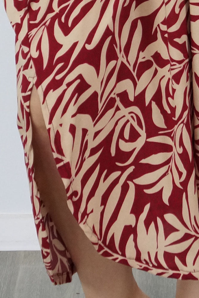 Bermuda Kaftan "Wild Leaf"