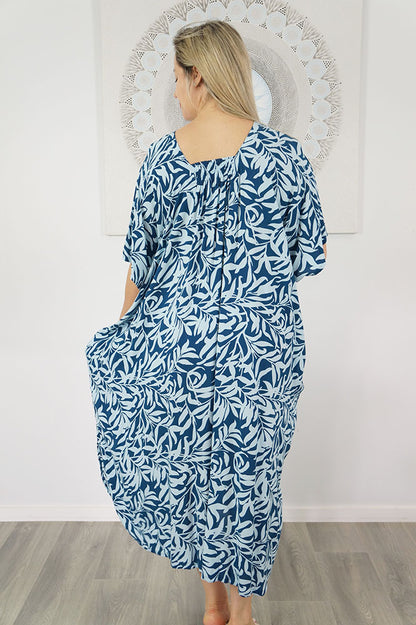 Bermuda Kaftan "Wild Leaf"