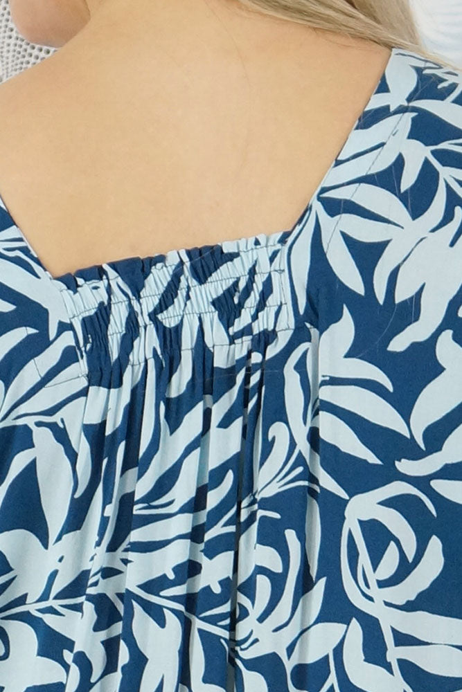 Bermuda Kaftan "Wild Leaf"