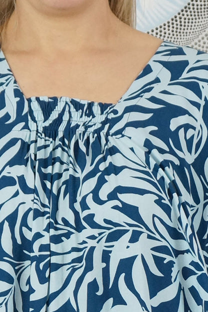 Bermuda Kaftan "Wild Leaf"