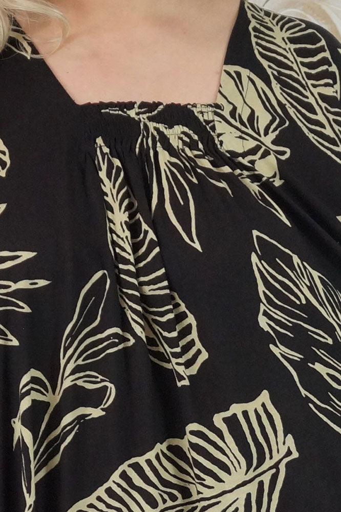 Bermuda Kaftan "Autumn Leaves"