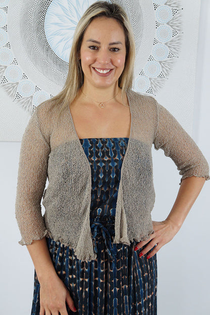 Knitted Bolero Top "Plain"