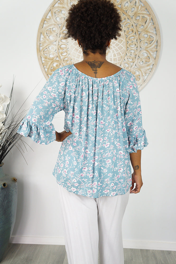 Capri Top "Springflower"