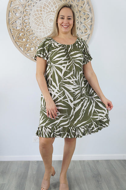 Diva Dress "Palm Leaf"