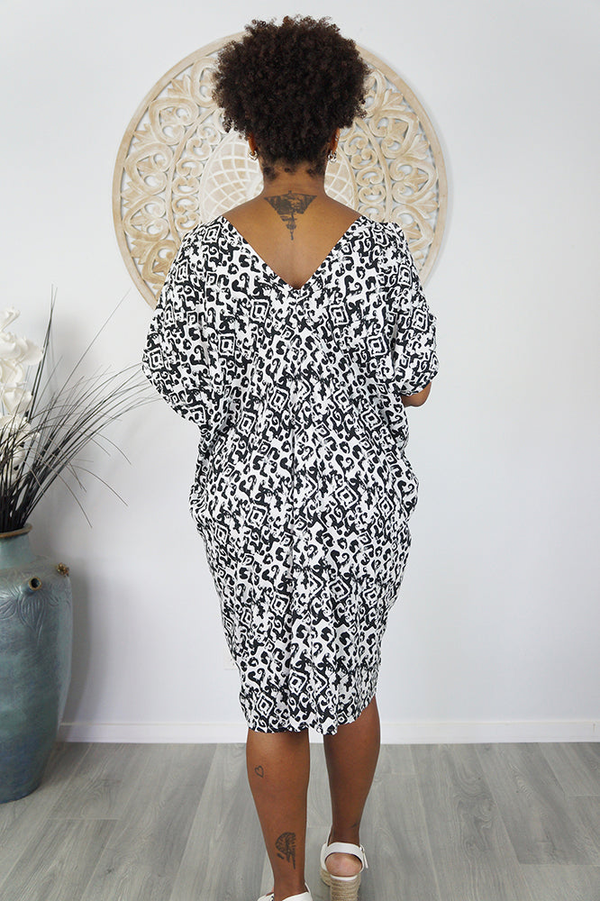 Drifter Dress " Interlock" Print