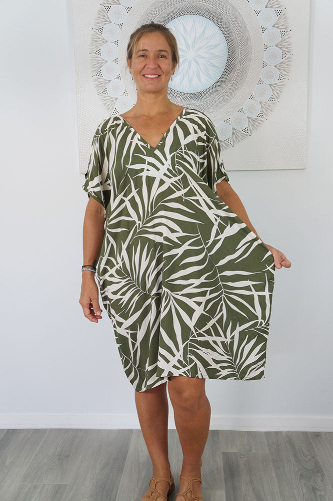 Drifter Dress "Palm Leaf"