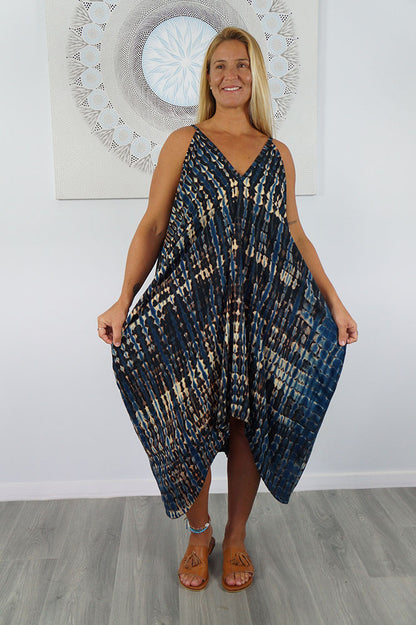 Festival Dress "Crackle" Tie Dye